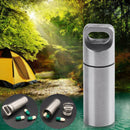 Mini Stainless Steel Waterproof Outdoor Survival EDC Capsule Pill Bottle