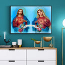 QINGCHU 5D Diamond Painting, DIY Cross Stitch Embroidery Painting Kits, Character