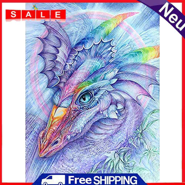 5D DIY Full Drill Diamond Painting Dragon Cross Stitch Mosaic Craft Kit Wall Art