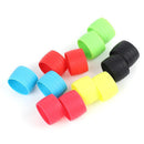 1 Pair Silicone Plug Bicycle Handlebar Buckle Sleeve Fixed Ring (Yellow)