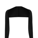 Riding Fishing Cooling Shawl Arm Sleeves Sun Protection Ice Warmer (Black)