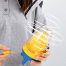 Egg Yolk Shaker Golden Whisk Eggs Spin Mixer Stiring Blender Puller (Blue)