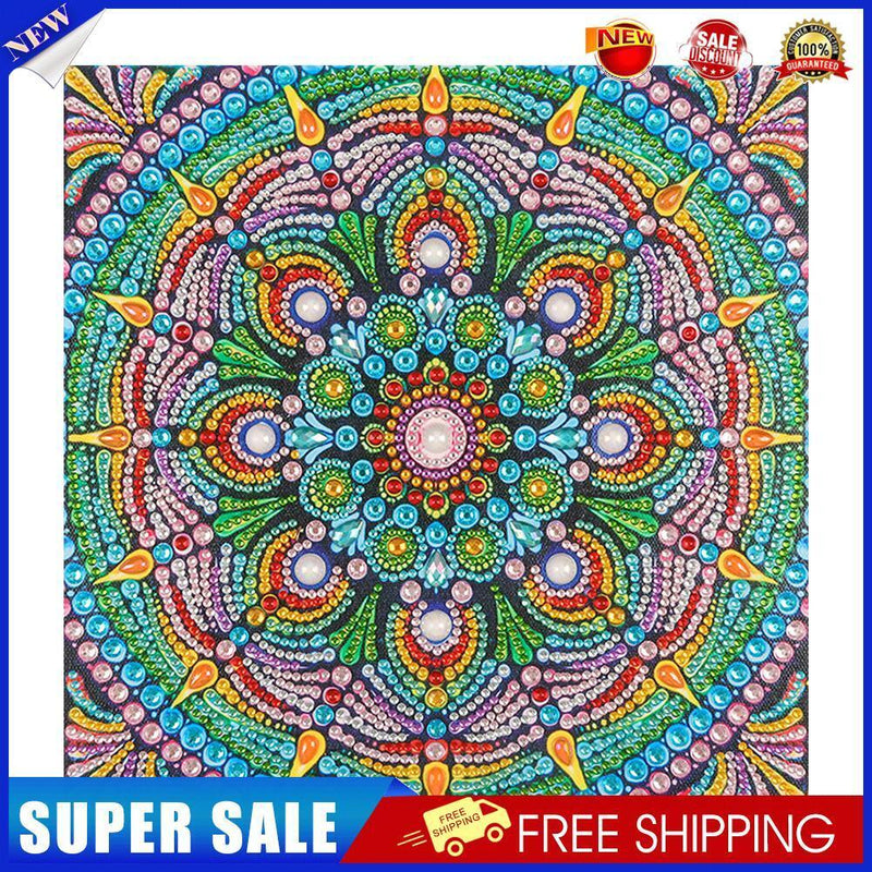 DIY 5D Mandala Flower Part Drill Special Shape Diamond Painting Kit (UP151)