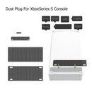 11pcs Dust Plug Net Game Console Dust Cover Dustproof Suit Kit for Xbox Series S