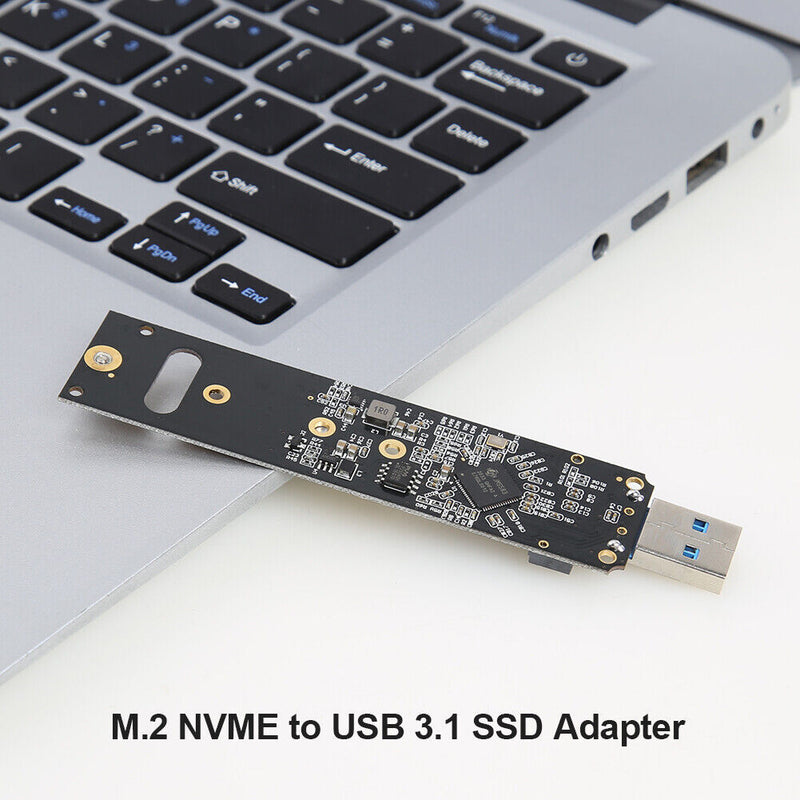 NVMe to USB Adapter M2 M Key SSD to to USB 3.1 A Card + USB A to C Adapter
