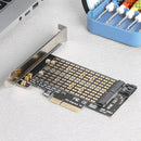M.2 NVME M+B Key SSD to PCIE Adapter Module PCI-E 3.0 X4 SATA Expansion Card