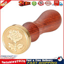 DIY Wax Seal Stamp Rose Pattern Fire Painting for Stamping Envelope (F) Newly