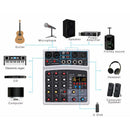 Audio Mixer Bluetooth-compatible Sound Mixing Console Home KTV Sound Card (