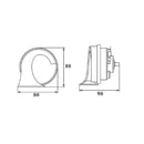 105dB Super Loud Horn for Trucks, 12V Double Snail Horns, for Car Train Newly