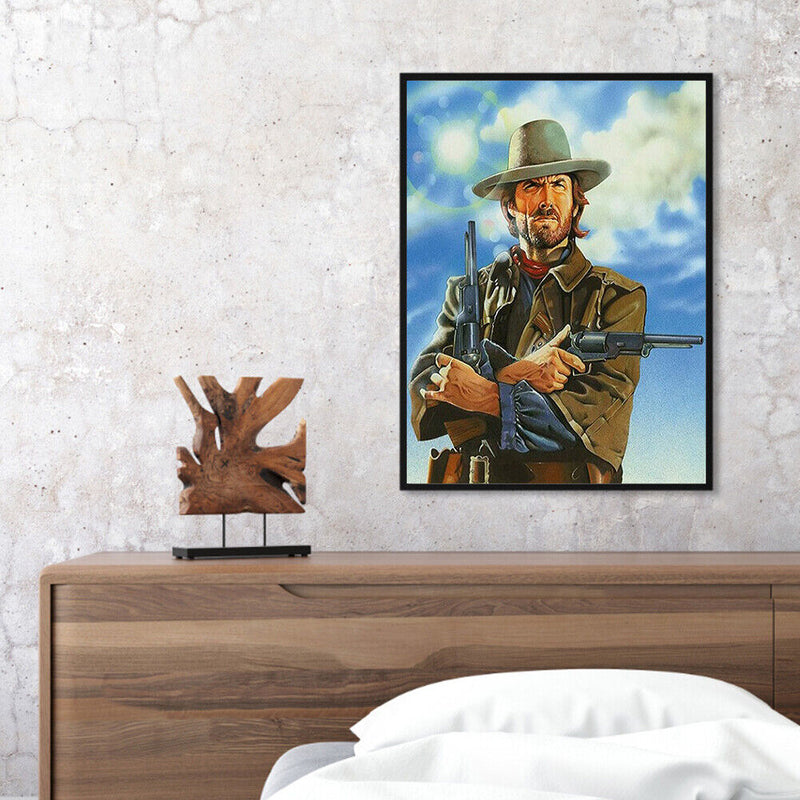 Western Cowboy Paint By Numbers Kit DIY Frameless Acrylic Picture On Canvas
