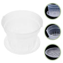5x Orchid Planting Pots Transparent Seedling Garden Flower Pot (with Base) Newly