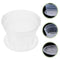 5x Orchid Planting Pots Transparent Seedling Garden Flower Pot (with Base) Newly