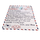 Soft Flannel Blanket Bed Chair Digital Printing Envelope Blanket (MOM60x80)