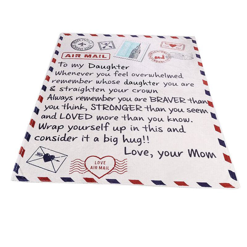 Soft Flannel Blanket Bed Chair Digital Printing Envelope Blanket (MOM60x80)