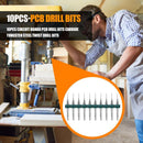 10pcs Circuit Board PCB Drill Bits Tungsten Steel Twist Drill Bits (0.5mm) Newly