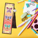 2pcs Creative DIY Diamond Painting Bookmark Leather Tassel Tags Art (SQ060)