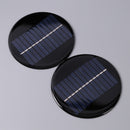 6V 0.8W Round Epoxy Polysilicon Solar Panel Module 24 Solar Cells 100mm Diameter