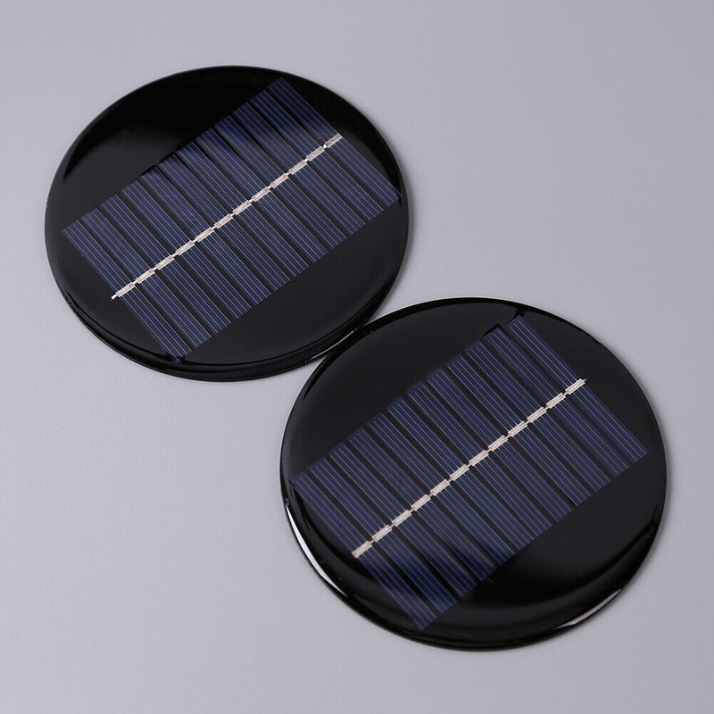 6V 0.8W Round Epoxy Polysilicon Solar Panel Module 24 Solar Cells 100mm Diameter