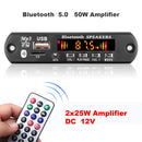 Wireless Bluetooth-compatible 5.0 12V MP3 WMA Decoder Car Audio USB FM Radio