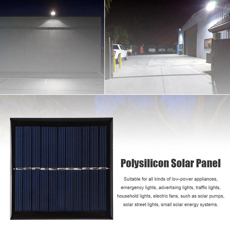 1W 5.5V USB Mini Solar Panel for DIY Phone Power Bank Fan Battery Cell Char