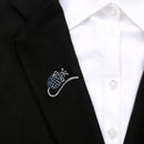 Retro Rhinestone Mouse Brooches Pin European Backpack Jacket Coat Badges Gift