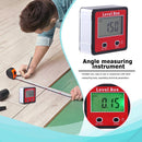 Digital Display Inclinometer Spirit Level Box Protractor Angle Finder Gauge