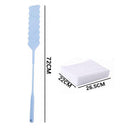 Long Handle Dust Brush Non-woven Household Bedroom Cleaning Tools (Blue) Newly