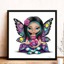 5D Diamond Painting Elf Girl Full Round Drill Mosaic Cartoon DIY (A2071) Newly