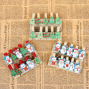 Hot Mini DIY Hemp Rope Christmas Bear Christmas Tree Photo Pegs Woody Clips