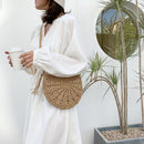 Ladies Vacation Beach Mini Purse Shoulder Crossbody Messenger Straw Weave Bags