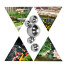 Swimming Balls Shiny Sphere Lawn Mirror Globe Swimming Garden Ball 6 Pack Newly