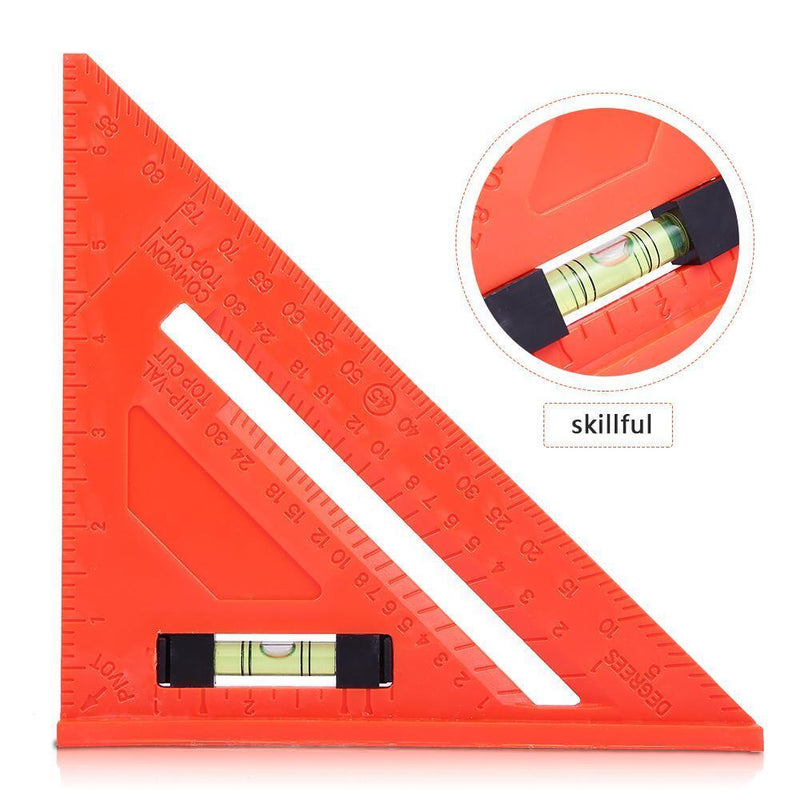 45 Degree Angle Ruler Multi-function Triangle Ruler Square Protractor Meter