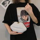 Lips Women PVC Handbags Chain Messenger Bags Shoulder Party Clutch (White)