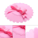 Bowknot Dustproof Reusable Cup Silicone Lid Cup Cover Seal Cover (Pink)