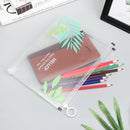 Large Capacity File Folder Paper Holder Transparent Document Bag Pencil Case