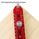340mm High Precision Measurement Woodworking Scribe Gauges Drawing Compass Newly