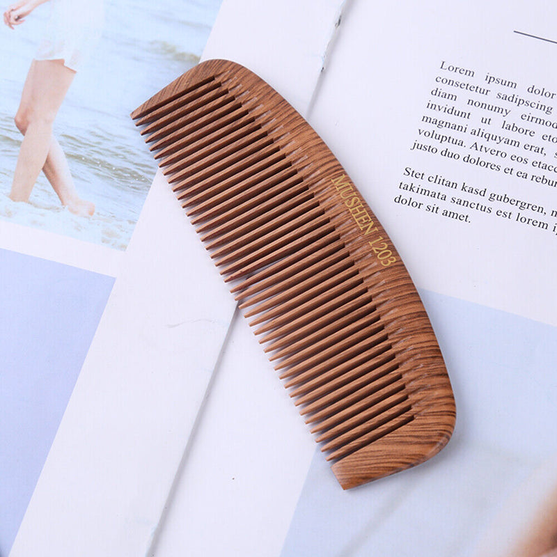 Wooden Smooth Comb Scalp Massage Anti Tangling Static Salon Hair Brush (03)