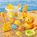 14pcs Beach Bucket Toys Kit Kids Summer Digging Sand Tool with Shovel Sandbox
