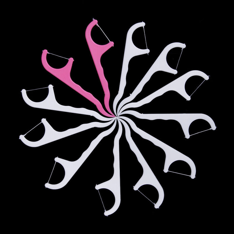 75pcs Dental Picks Toothpicks Stick Oral Health Care Tooth Clean