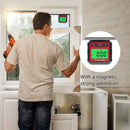 Angle Protractor 60 Degree Digital Inclinometer Level Meter (Red Black A)