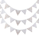 12 Flags 3.2m Tropical Flower Flags Pennant Wedding Birthday Party Decor