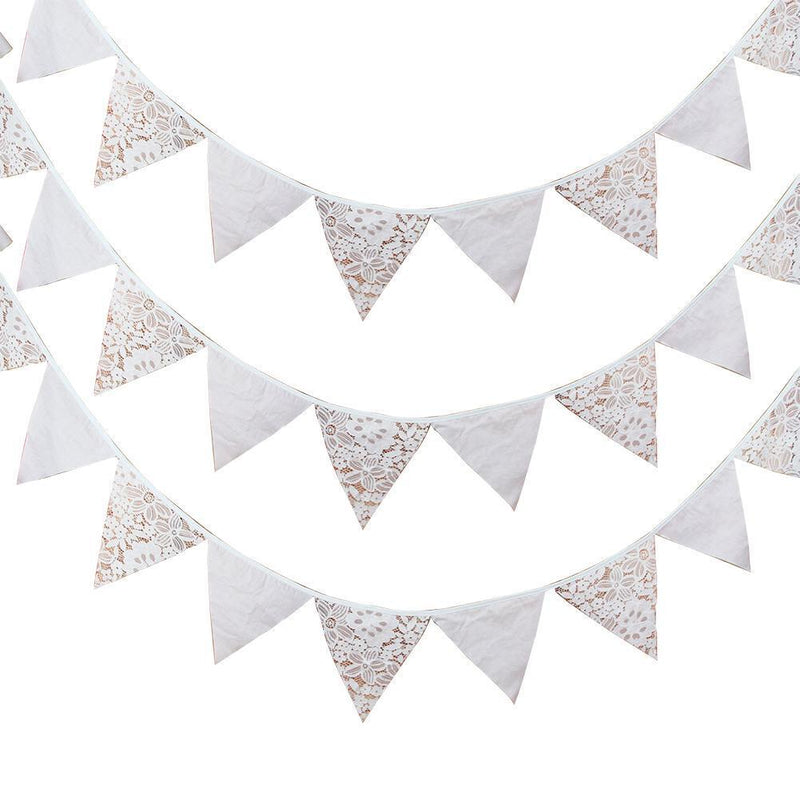 12 Flags 3.2m Tropical Flower Flags Pennant Wedding Birthday Party Decor