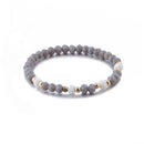 Chain Hollow Star Moon Bracelet Set Crystal Beads Stones Adjustable Bangle