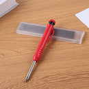 2pcs Built-in Sharpener Carpenter Pencil with 24 Refill Woodwork Lead Pen