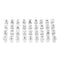 36pcs Steel Punch Alphabet Letter Number Stamper Set Leather Tool (6.5mm) Newly