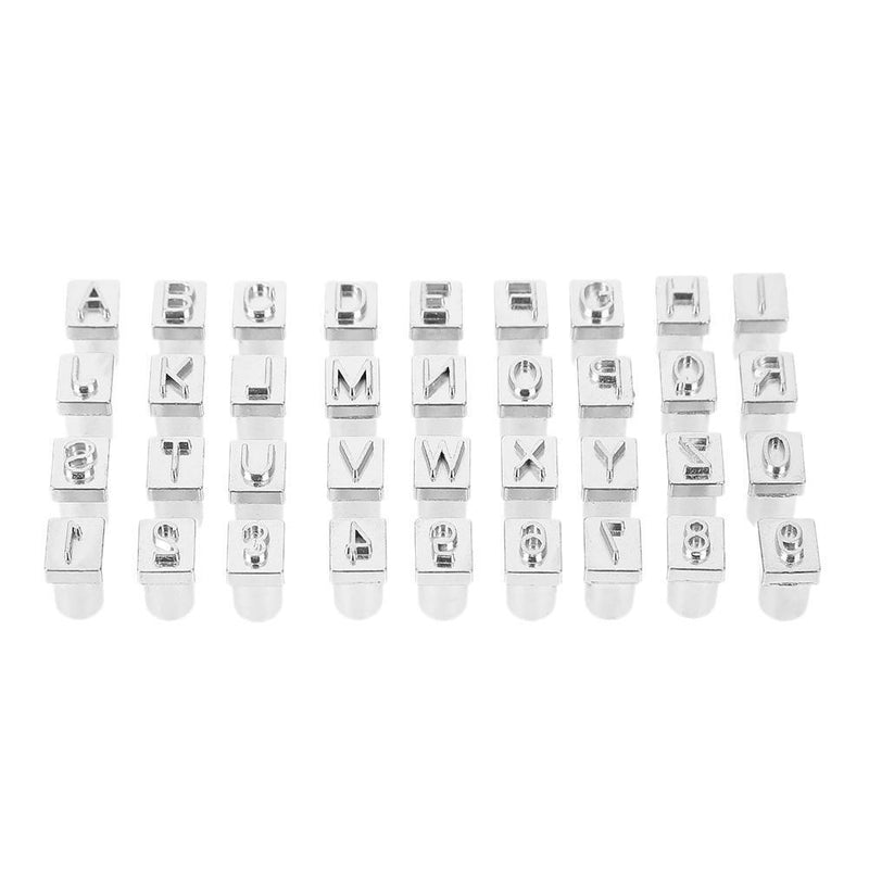 36pcs Steel Punch Alphabet Letter Number Stamper Set Leather Tool (6.5mm) Newly