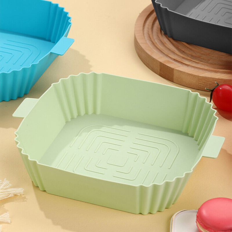 Silicone Air Fryers Tray Waterproof Oil Proof Airfryer Mat for Home Kitchen T
