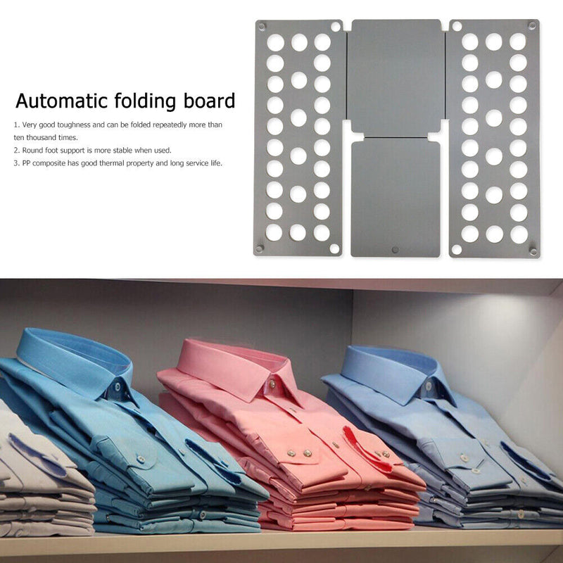 Laundry Folding Board Kids Adjustable Clothes Holder Organzier(Grey) Newly