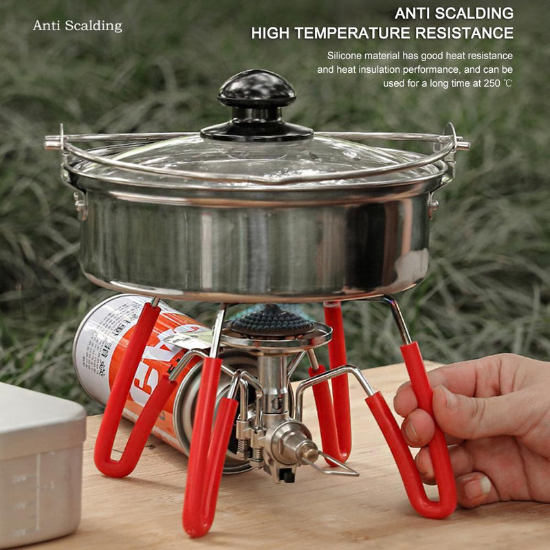 4x Outdoor Stove Furnace Hose Tube Sleeve Cover Camping Equipment (Yellow)