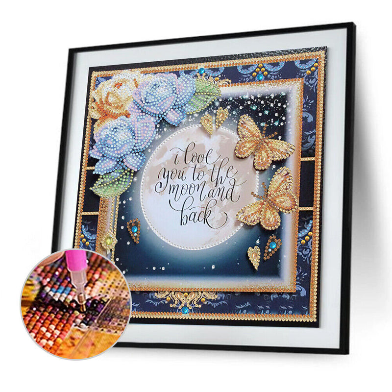 Partial Drill 5D DIY Special Shaped Diamond Painting Love Letter Kit (Y229)